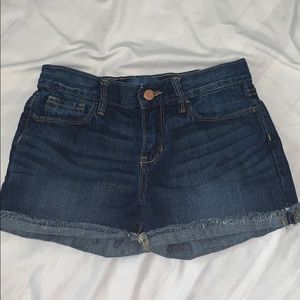 old navy blue jean shorts size: girls 12